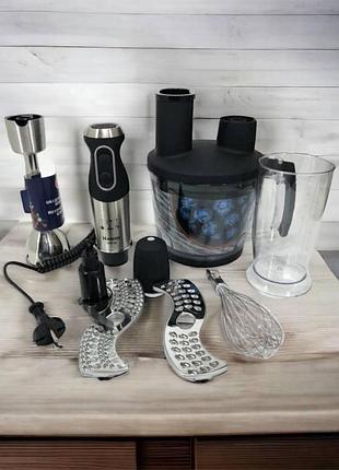 Мощный блендер для приготовления коктейлей и смузи magio, электрический блендер измельчитель pf-90