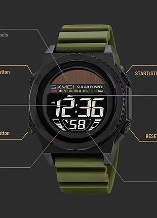 Спортивний чоловічий годинник для хлопця, електронний наручний годинник чоловічий тактичні спецназ is-96