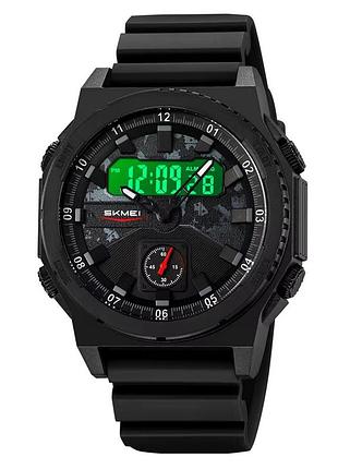 Оригинальные спортивные часы skmei 2355bk, противоударные военные мужские часы новые командирские fv-87