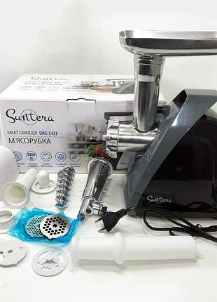 Найкращі електром'ясорубки для дому suntera, м'ясорубка кухонна потужна для дому, м'ясорубка велика za-37