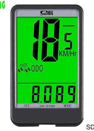 Безконтактный велокомпьютер sunding sd-576b, хороший спидометр на велосипед, спидометр для велосипеда wi-36