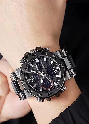 Електронний спортивний годинник skmei 2499bk, брендовий чоловічий годинник спортивний міцний se-34