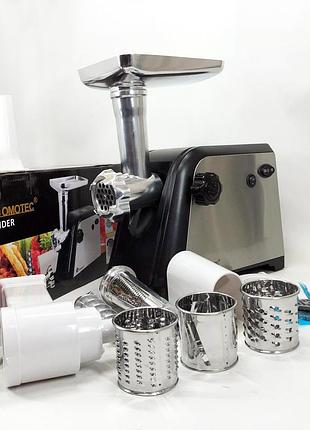 Електро м'ясорубка для томатів domotec ms-2020 2600 w, м'ясорубка для м'ясних виробів ok-51