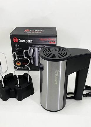 Міксер для кухонної роботи domotec, міксер із насадкою для збивання вершків ручної готування wi-72