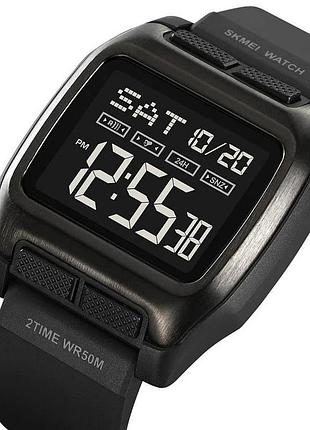 Военные часы спецслужб skmei 2193bkbk, водонепроницаемые электронные часы рыбака охотника rs-51