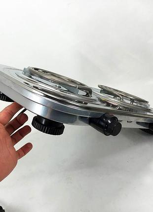 Електро плита маленька rainberg rb-008 3500 вт, домашня електрична плита дискова для дому st-17