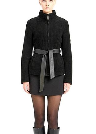 Куртка піджак мілітарі натуральна шкіра натуральна замша італія