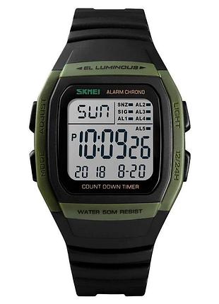 Часы военные мужские skmei, мужские армейские водостойкие тактические часы брендовые cf-10