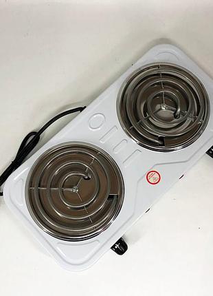 Комфорочная электроплита suntera, плита электрическая настольная дисковая на две конфорки fy-77