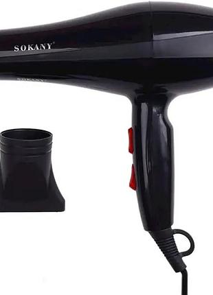 Фен для укладки и сушки волос 2200 вт с насадкой sokany rcy-173i