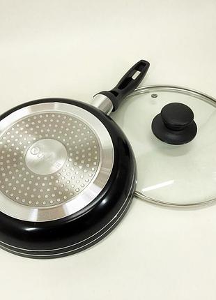 Антипригарна сковорода без олії unique, сковорода глибока алюміній фірмова ft-36