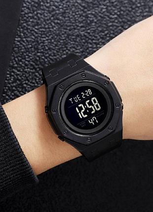 Защитные тактические часы skmei 2048bkbk, часы военной тематики туристические для выживания pb-68