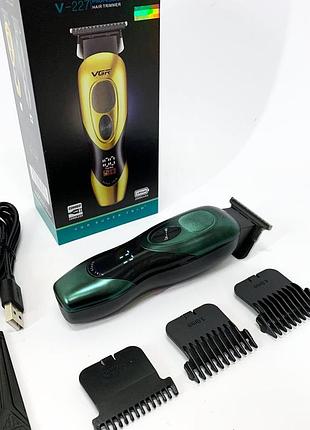 Машинка для стрижки волос и бритья vgr v-227, многофункциональная аккумуляторная машинка для стрижки kz-64