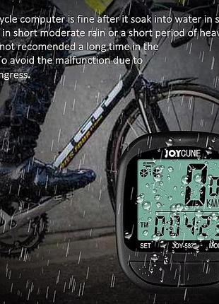 Велокомп'ютер на мікроконтролері, бортовий комп'ютер для велосипеда, якісний дротовий велокомп'ютер yh-32