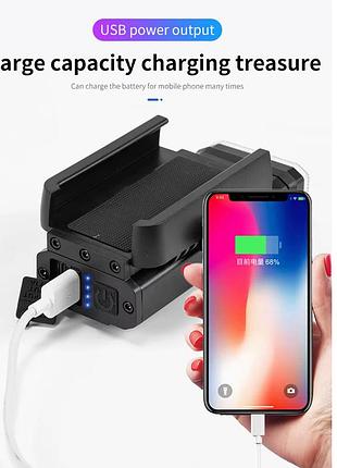 Фара з акумулятором для велосипеда, водонепроникний велоліхтар, водонепроникне велосипедне світло lf-87