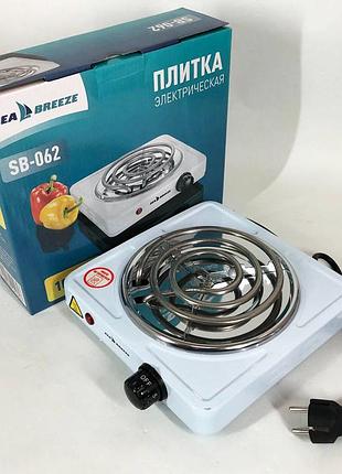 Переносная электрическая плита sea breeze sb-062 1000 вт, настольная плиты для кухни iu-77
