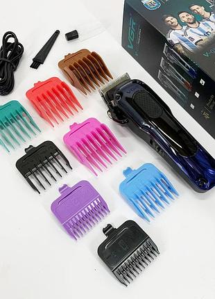 Аккумуляторная универсальная машинка для стрижки vgr v-013, машинка-триммер 3 в 1 для стрижки волос hc-45
