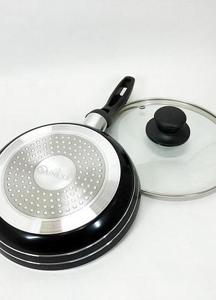 Сковорідок для газової плити unique un-5162 20 см, легка сковорода для повсякденного використання kl-41