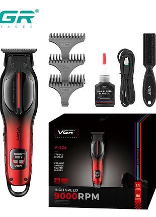 Беспроводной триммер для стрижки волос vgr, аккумуляторная машинка для стрижки волос с насадками uv-28