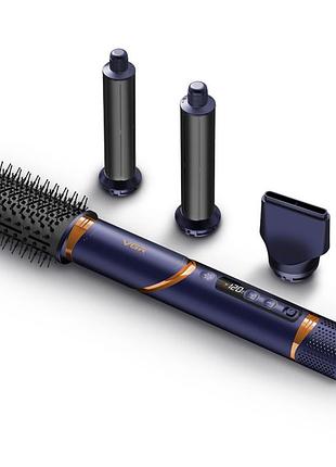Багатофункціональний гребінець із гарячим повітрям, фен із регульованою швидкістю та температурою fg-24