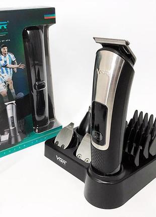 Профессиональная машинка для стрижки с насадками vgr, машинка для стрижки с множеством насадок wj-69