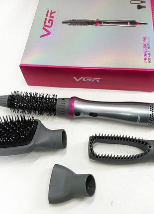 Потужний електричний фен для сушіння волосся 4 в 1, фен із різними насадками для укладання de-32