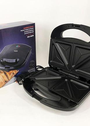 Бутербродница профессиональная magio, бутербродница электрическая сендвичница бытовая sv-75