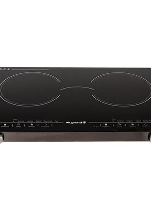 Плита бытовая переносная vilgrand vhp2052fr 2000 вт, плита электро для домашнего приготовления ae-71