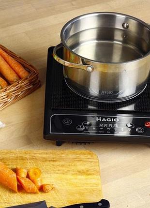 Безимпульсная индукционная плита, индукционная электрическая варочная плита бытовая портативная ul-11