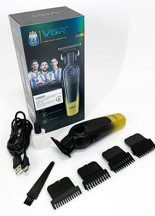 Машинка для стрижки аккумуляторная с керамическими ножами vgr v-996, триммер для стрижки волос мощный ke-32