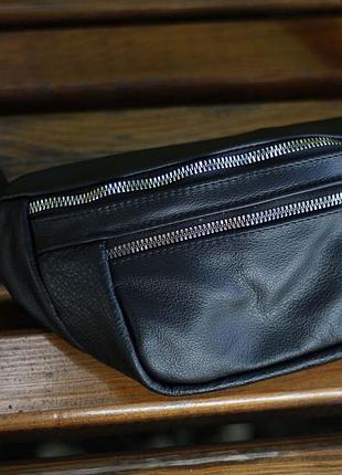 Чоловіча бананка з ремінцем на плече, чоловіча містка бананка жіноча fm-85