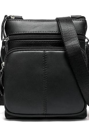 Практична чоловіча сумка-слінг, месенджер повсякденний, сумка месенжер шкіряна, шкіряний месенджер an-34