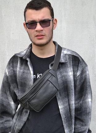 Бананка для повсякденних справ, міська бананка для чоловіків шкіряна сумка rd-36