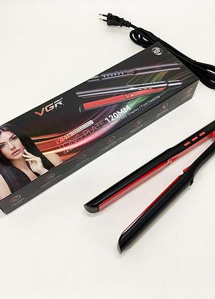 Випрямляч для волосся для вирівнювання волосся vgr праска випрямляч плойка укладки гофре jq-11