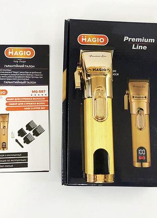 Электромашинка для волос magio, многофункциональный триммер для стрижки волос и тела rb-44