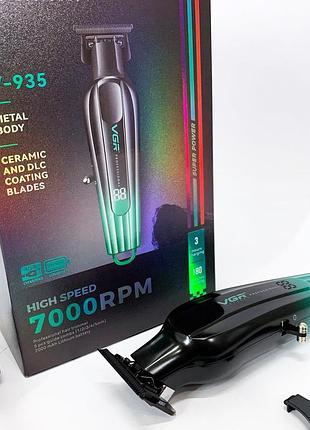 Машинка для стрижки волос электрическая vgr, машинка для стрижки волос с регулируемой насадкой xz-58