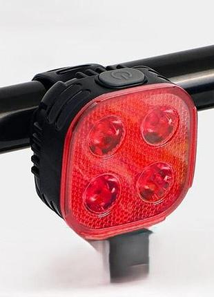 Стоп-сигнал-поворот велосипедний у зборі fy-328s, стоп-сигнал із миготливим світлом, мигалка велосипедна ga-52