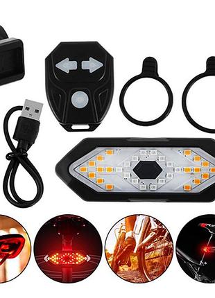 Задний стоп сигнал для велосипеда fy-1820, задний фонарь на велосипед с поворотниками qf-71