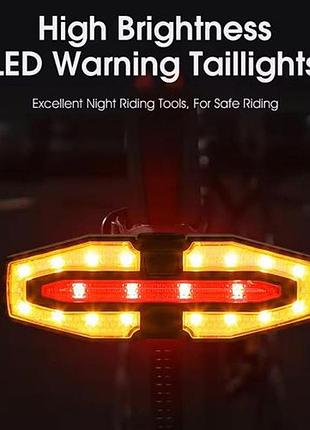 Умный стоп сигнал на велосипед ly-5510, задний фонарь для шоссейного велосипеда, задний велофонарь tv-56