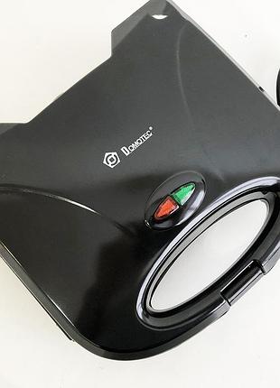Сендвичница бутербродов domotec ms-7709, гриль для шашлыка универсальные, гриль контактный бытовой nd-63