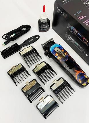 Машинка для стриження посіченого волосся vgr, електромашинка для волосся модна машинка для стриження eu-27