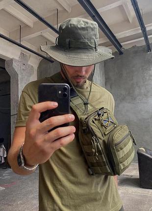 Рюкзак через плечо военная барсетка, мужская сумка тактическая из кордуры, мужская сумка кроссбоди uo-88