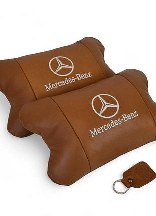 Автоподушка під голову mercedes-benz мерседес, дорожня подушка під голову, подушка для голови в авто ou-66