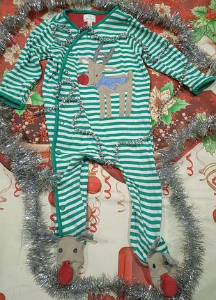 Чоловічок новорічний, костюм новорічний 3-6 міс, 68 р john lewis