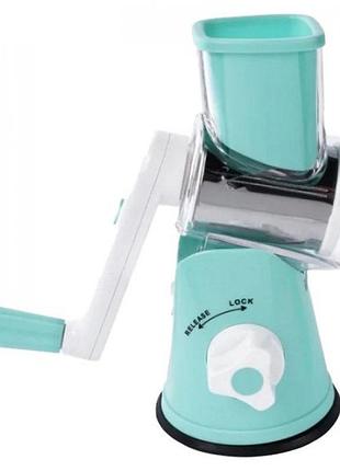 Универсальный измельчитель овощей голубая, шинковка механическая ручная, ручной измельчитель овощерезка io-76