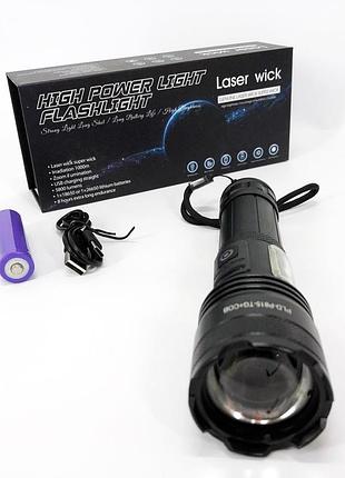 Лед фонарь переносной аккумуляторный фонарь pld-p815 pm10-tg+cob ударопрочный водонепроницаемый ni-24