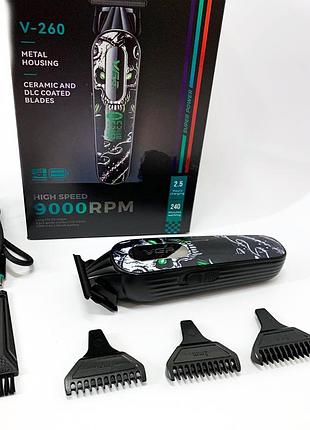 Машинка для стриження волосся з мотором vgr, універсальний тример для стриження й гоління wc-57