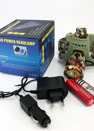 Налобний світильник для роботи в темряві ch-108-t6+cob (white+red), ліхтар для нічної їзди jv-57