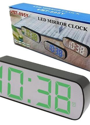 Электронные часы с функцией подсветки vst-895y-4, часы электронные настольные с дисплеем uq-61