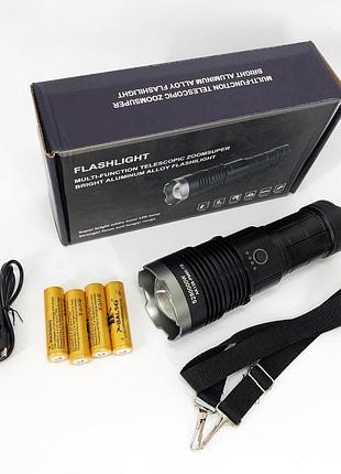 Тактичний надяскравий світлодіодний ліхтар police ak138, невеликий ручний ліхтар ye-85